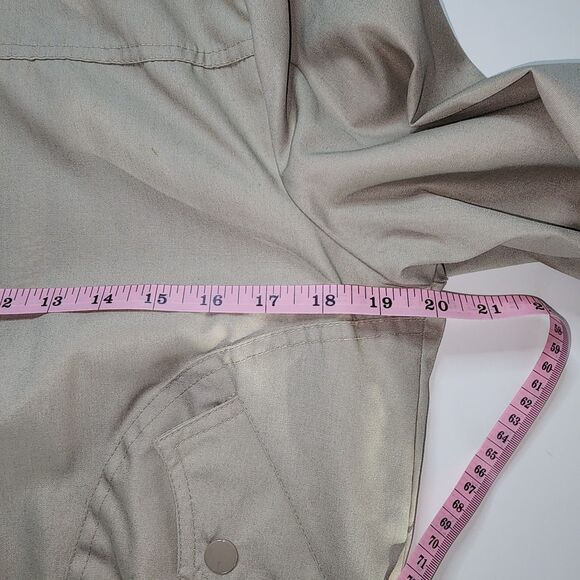 Vintage 70's or 80's Beige Zipper Hooded Bomber Jacket Size 13/14 - Picture 12 of 12